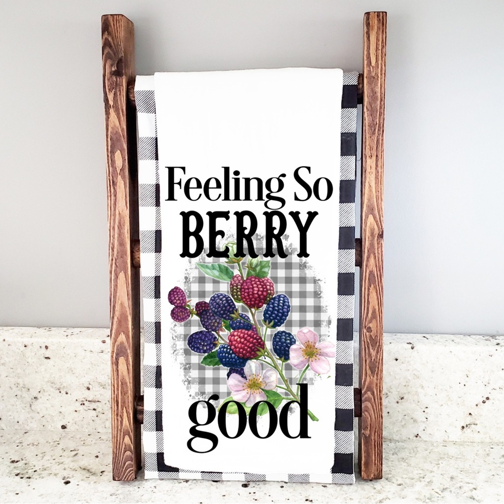 Handcrafted sublimated kitchen towel